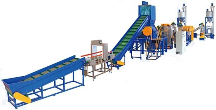 PE PP PVC PET Waste Barrels Recycling Machine 500Kg/h